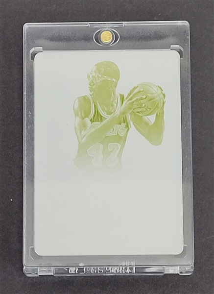 James Worthy 2015-16 Panini Flawless Premium Ink Yellow Printing Plate Card 1/1