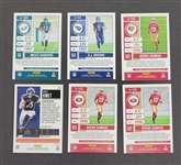 Lot of 6 Miles Sanders, Deebo Samuel, AJ Brown, & Cole Kmet Autographed Rookie Ticket Cards