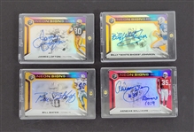 Lot of 4 James Lofton, Billy Johnson, Bill Bates, & Arenas Williams Autographed 2019 Elements Neon Signs Cards
