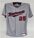 Byron Buxton 2015 Minnesota Twins Game Used Rookie Jersey MLB