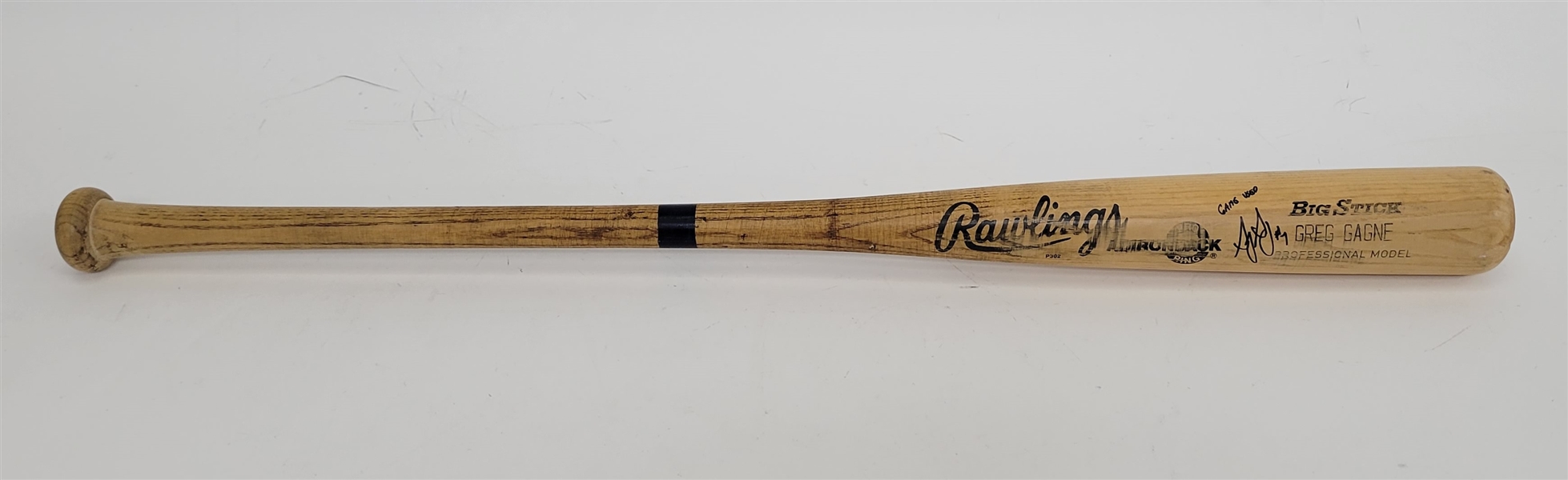 Greg Gagne Minnesota Twins Game Used & Autographed Bat w/ Twins LOA