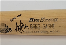 Greg Gagne Minnesota Twins Game Used & Autographed Bat w/ Twins LOA