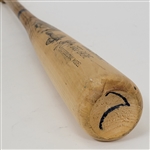 Greg Gagne Minnesota Twins Game Used & Autographed Bat w/ Twins LOA