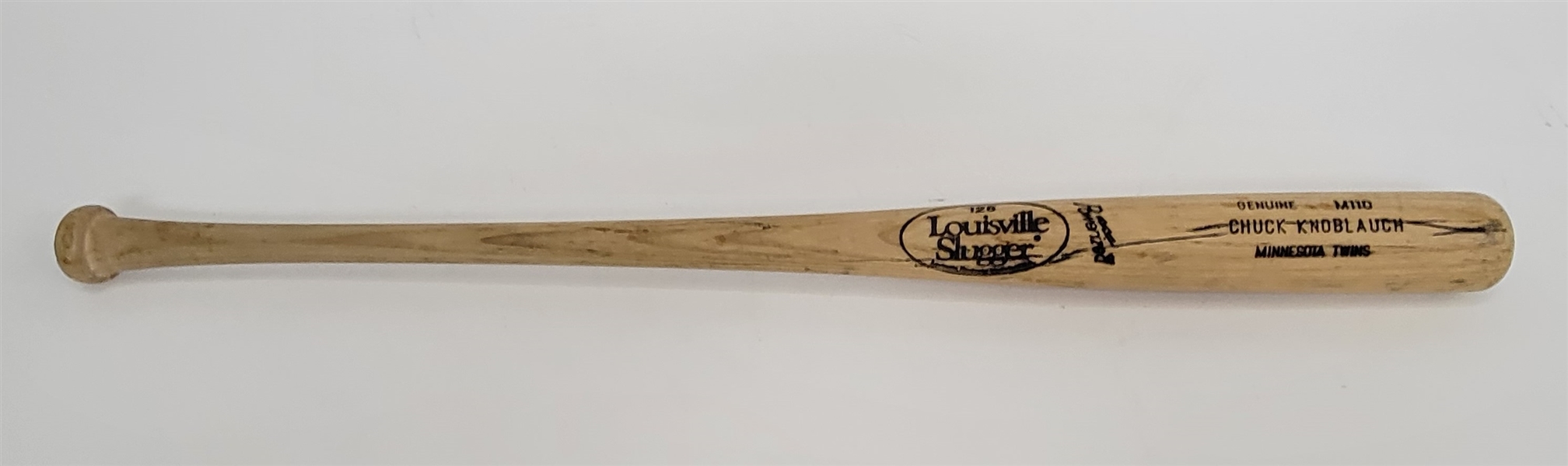 Chuck Knoblauch 1991 Minnesota Twins Game Used Rookie Bat
