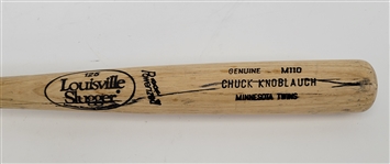 Chuck Knoblauch 1991 Minnesota Twins Game Used Rookie Bat