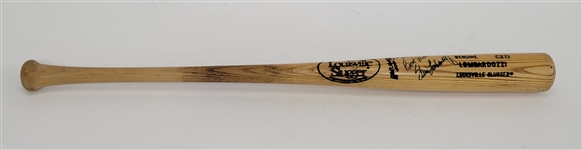 Steve Lombardozzi Minnesota Twins Game Used & Autographed Bat