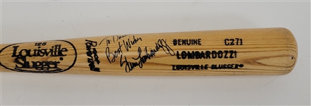 Steve Lombardozzi Minnesota Twins Game Used & Autographed Bat