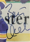 Brett Hull Autographed 8x10 Photo & Manon Rheaume Autographed Magazine Beckett