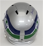 Steve Largent Autographed & HOF Inscribed Seattle Seahawks Full Size Replica Helmet