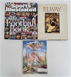 Lot of 3 - Super Bowl 30 Program, John Elway Book, & Sports Illustrated The Football Book