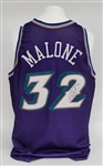 Karl Malone Autographed Utah Jazz Authentic 97-98 Pro-Cut Champion Jersey JSA
