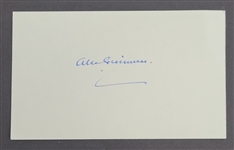 Alec Guinness Autographed 3x5 Card w/ Beckett LOA