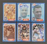 Lot of 6 Baltimore Colts Autographed 1988 Swell Football Cards w/ Johnny Unitas Beckett