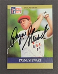 Payne Stewart Autographed 1990 Pro Set Golf Card w/ Beckett LOA
