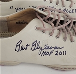 Bert Blyleven Custom Born Baseball Shoes Worn As Broadcaster Signed w/Blyleven Signed Letter of Provenance