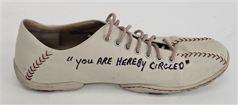 Bert Blyleven Custom Born Baseball Shoes Worn As Broadcaster Signed w/Blyleven Signed Letter of Provenance