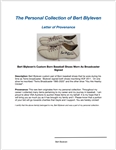 Bert Blyleven Custom Born Baseball Shoes Worn As Broadcaster Signed w/Blyleven Signed Letter of Provenance