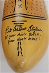 Bert Blyleven 2014 MLB Futures Game Used Wooden Dutch Clogs Signed Photo Match w/Blyleven Signed Letter of Provenance