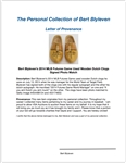 Bert Blyleven 2014 MLB Futures Game Used Wooden Dutch Clogs Signed Photo Match w/Blyleven Signed Letter of Provenance