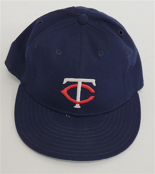 Mark Salas Minnesota Twins Game Used Hat *1987 WS Team Member*