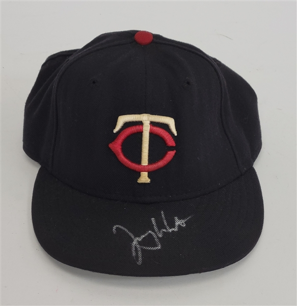 Jerry White Minnesota Twins Game Used & Autographed TBTC Hat