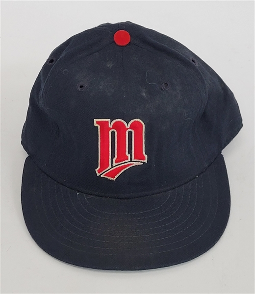 Mike Smithson Minnesota Twins Game Used Hat *1987 WS Team Member*