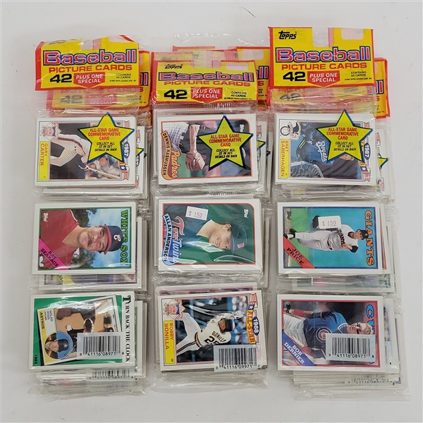 Lot of 12 Unopened 1987 Topps Baseball Rak Packs