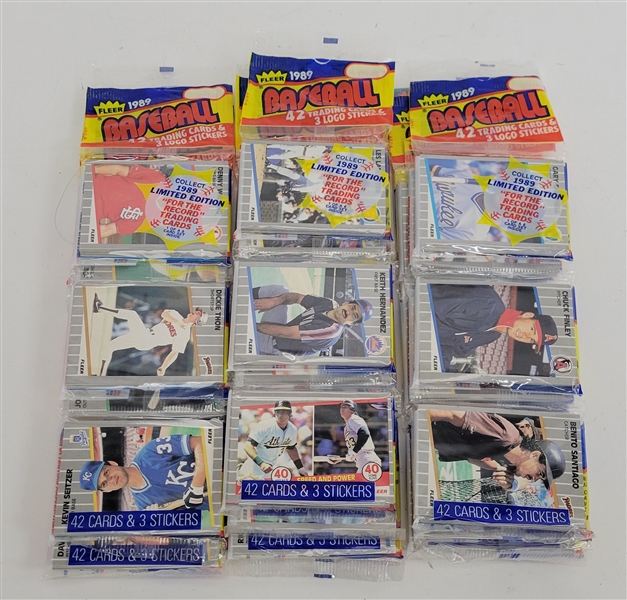 Lot of 11 Unopened 1989 Fleer Baseball Rak Packs