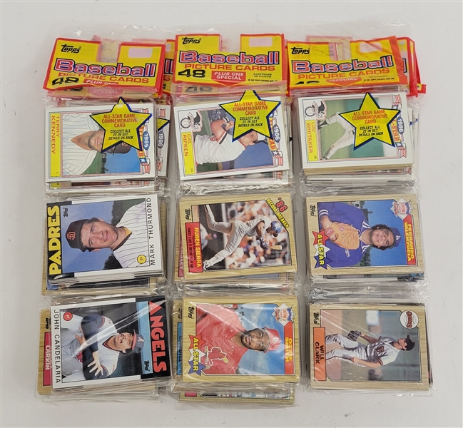 Lot of 12 Unopened 1986 Topps Baseball Rak Packs