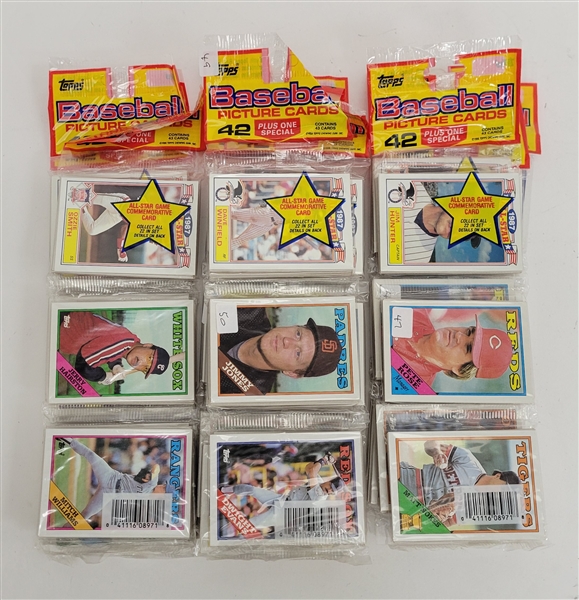 Lot of 12 Unopened 1988 Topps Baseball Rak Packs
