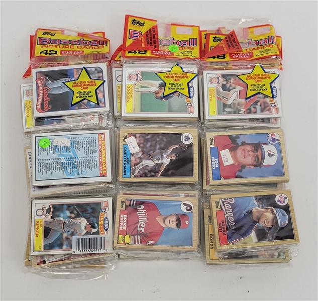 Lot of 12 Unopened 1987 Topps Baseball Rak Packs