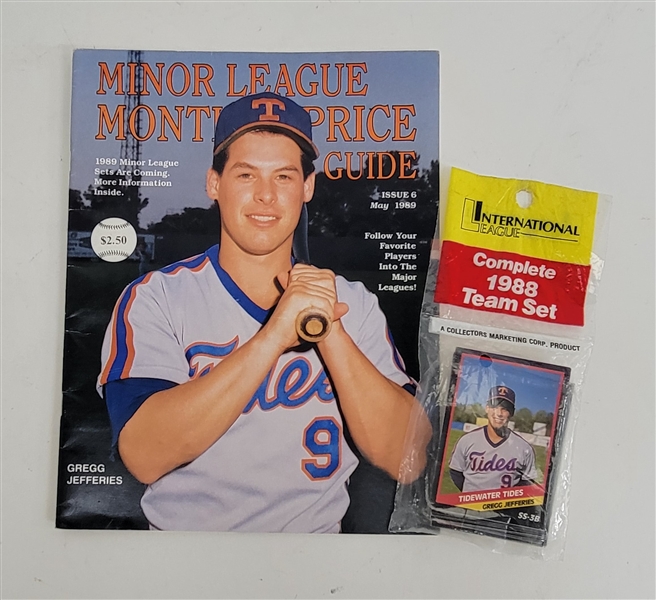 Gregg Jefferies Magazine & 1988 International League Complete Team Set