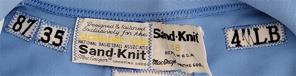 Joe Kleine 1987 Sacramento Kings Game Used Warmup Jacket