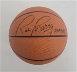 Rick Barry Autographed & HOF Inscribed Mini Basketball w/ Beckett LOA