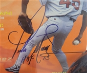 Lot of 3 - Pedro Martinez Autographed Mini Batting Helmet, Wheaties Box, & 8x10 Photo Beckett