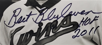 Bert Blyleven Lot of (4) Minnesota Twins Signed 8x10 Photos w/Blyleven Signed Letter of Provenance