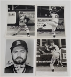 Bert Blyleven Lot of (4) Minnesota Twins Signed 8x10 Black and White Photos w/Blyleven Signed Letter of Provenance