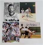Bert Blyleven Lot of (4) California Angels Signed 8x10 Photos w/Blyleven Signed Letter of Provenance