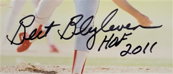 Bert Blyleven Lot of (4) California Angels Signed 8x10 Photos w/Blyleven Signed Letter of Provenance