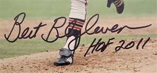 Bert Blyleven Lot of (4) Cleveland Indians Signed 8x10 Photos w/Blyleven Signed Letter of Provenance