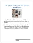Bert Blyleven Lot of (5) Cleveland Indians Signed 8x10 Photos w/Blyleven Signed Letter of Provenance