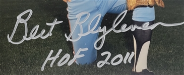 Bert Blyleven Lot of (4) Minnesota Twins Signed 8x10 Photos w/Blyleven Signed Letter of Provenance