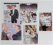 Bert Blyleven Lot of (5) 2011 Hall of Fame Induction Signed Photos and Magazines w/Blyleven Signed Letter of Provenance