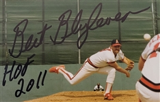 Bert Blyleven Lot of (4) California Angels Signed 8x10 Photos w/Blyleven Signed Letter of Provenance
