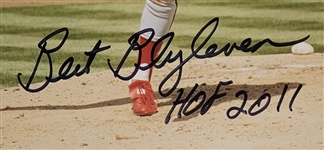 Bert Blyleven Lot of (4) California Angels Signed 8x10 Photos w/Blyleven Signed Letter of Provenance