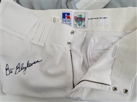 Bert Blyleven Lot of (4) Various Team Game Used Signed Pants w/Blyleven Signed Letter of Provenance