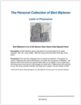 Bert Blyleven Lot of (4) Various Team Game Used Signed Pants w/Blyleven Signed Letter of Provenance