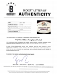 Jerry Rice & Steve Young Dual Autographed San Francisco 49ers Super Bowl XXIX Champions Football w/ Beckett LOA