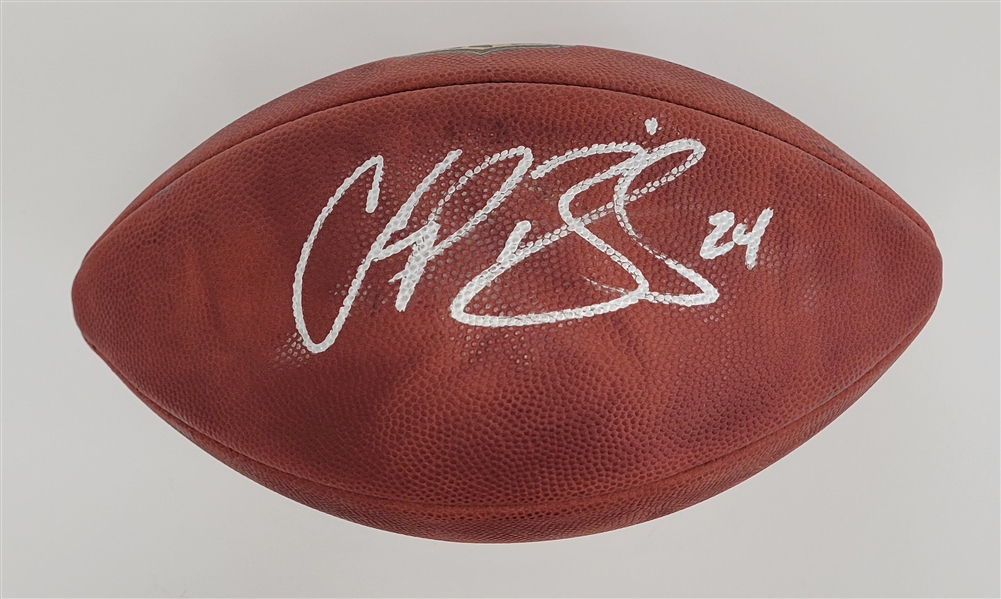 Champ Bailey Autographed "The Duke" Football Beckett