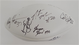 1999 San Diego Chargers Team Signed Football w/ Junior Seau Beckett LOA